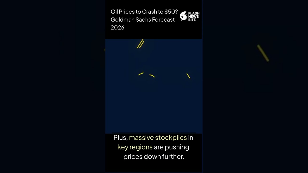 Oil Prices to Crash to $50? Goldman Sachs Forecast 2026 #OilCrash #GoldmanSachs #OilPrices #CrudeOil