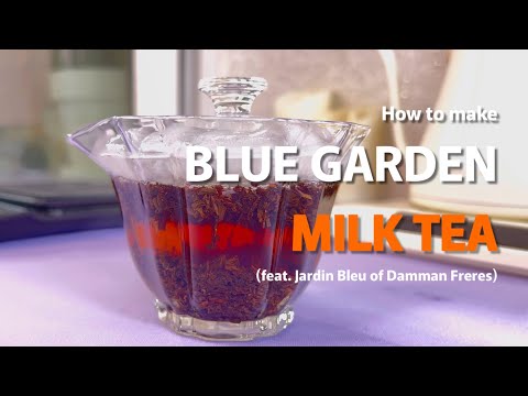 How to make fragrant milk tea at home w/ French brand tea | Jardin Bleu of Dammann Frères