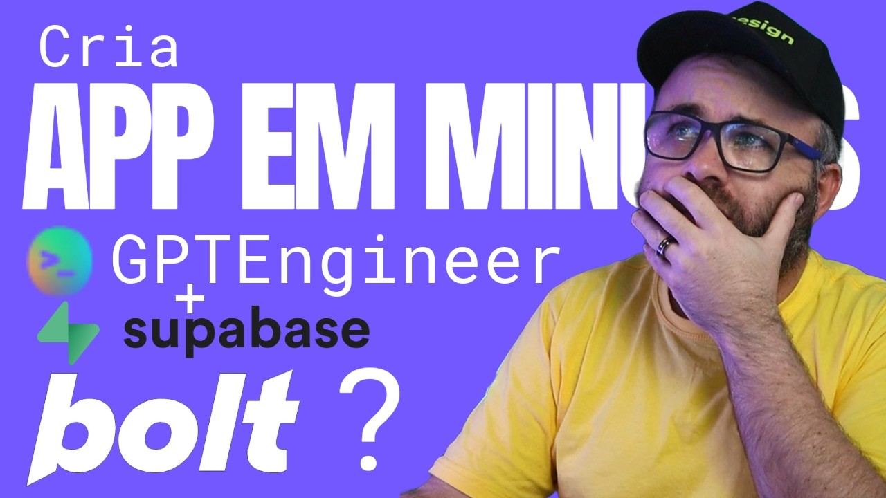 Crie APPS em Minutos + Supabase - Melhor que o Bolt.New? - ou alternativa?