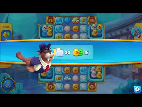 Fishdom 5688 Level - 17 moves - NO BooSTERS