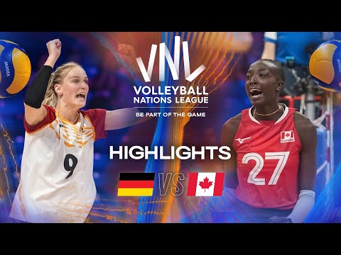 Germany 🇩🇪 vs. Canada 🇨🇦 - Highlights | Week 3 | Women's VNL 2025