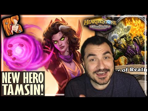 NEW HERO TAMSIN! - Hearthstone Battlegrounds