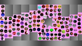 ALL 120 Sprunki Phase 1 - 6 Survival Marble Race In Algodoo