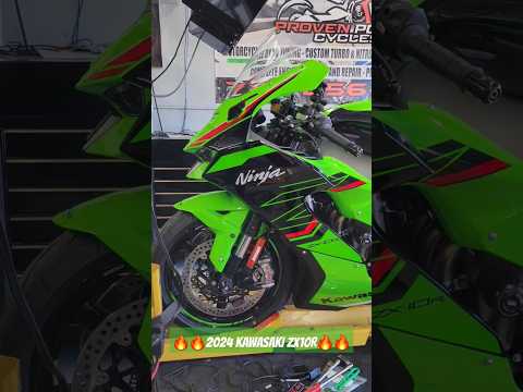 2024 Kawasaki ZX10R stock motor making 200whp on 93 pump gas!! Watch before and after!
