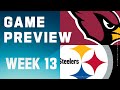 Arizona Cardinals vs. Pittsburgh Steelers | 2023 Week 13 Game Preview