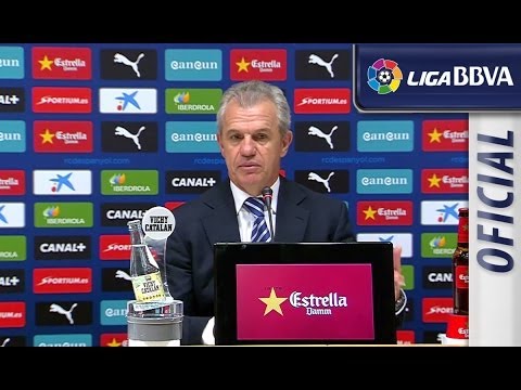 Press Conference Aguirre after RCD Espanyol (1-1) Osasuna - HD