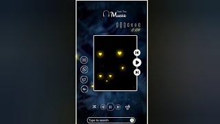 🔥Latest Full Screen Avee player template black 
