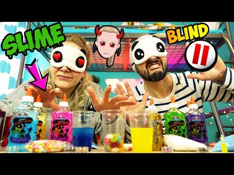 BLIND PAUSE SLIME CHALLENGE! Kaan & Nina nerven Kathi BRUTAL! EXTREME Schleim selber machen