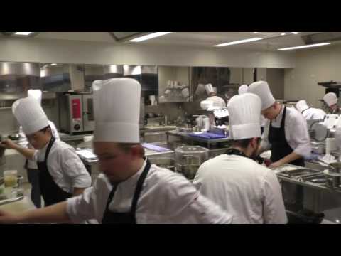 The busy kitchen at Michelin star restaurant Steirereck