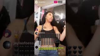Ayo.eishaa dancing to pyt.nyema diss track on live #trending