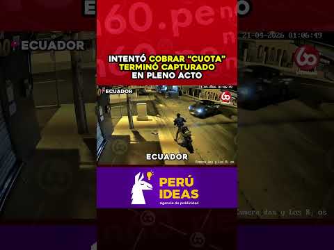 Intentó cobrar “cuota” terminó capturado en pleno acto