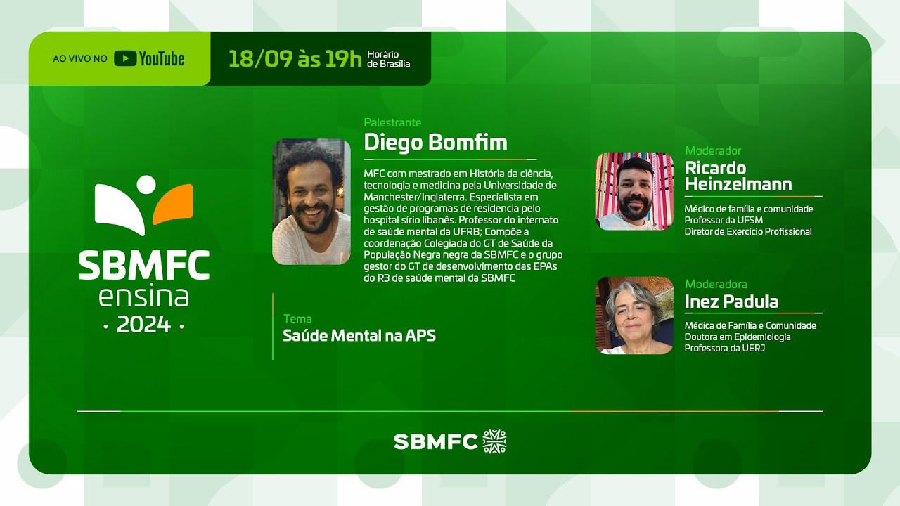 SBMFCensina 2024 - Saúde Mental na APS