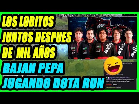 😂LOS LOBITOS SE VUELVEN A JUNTAR COMO EN LOS VIEJOS TIEMPOS, JUEGAN DOTA RUN