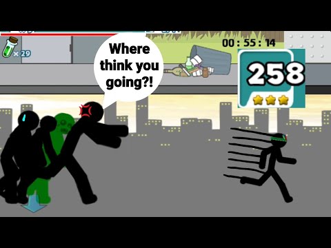 Hulk Fight Challenge! | Anger Of Stick 5 Main Bug Level 258 Episode 3