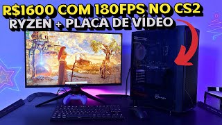 MONTEI UM PCZÃO DE R$1.600 que HUMILHA muito PC CARO!