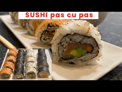 How to make SUSHI AT HOME 🍱 Salmon Sushi Recipe