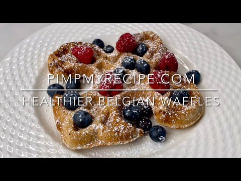 HEALTHIER BELGIAN WAFFLES - How to Make these Light, Fluffy & Healthier Belgian Waffles in Minutes!