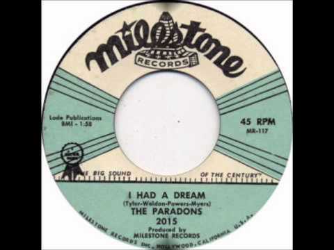 Paradons - I Had A Dream / Never Again - Milestone 2015 - 1961