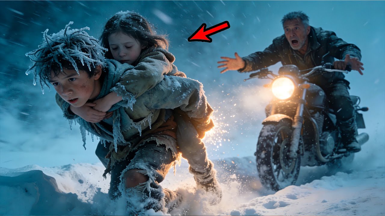 Homeless Boy Walked 9 Miles in a Blizzard to Save a Biker’s Daughter, 300 Angels Repaid Him Forever