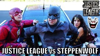 JUSTICE LEAGUE vs STEPPENWOLF Parody! Feat Batman Wonder Woman Flash Aquaman Cyborg