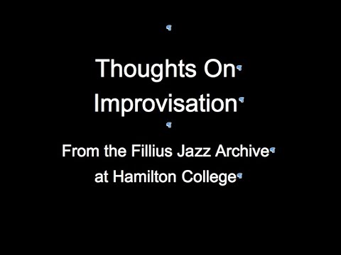 Thoughts on Improvisation