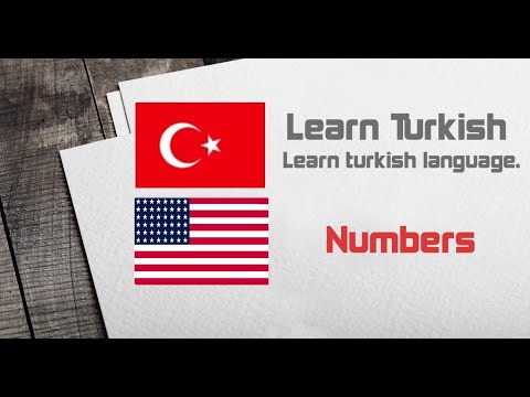 Learn Turkish Numbers with Onur.  Türkçe Sayıları (Learn Turkish language 2)