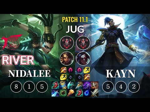 TLN River Nidalee vs Kayn Jungle - KR Patch 11.1
