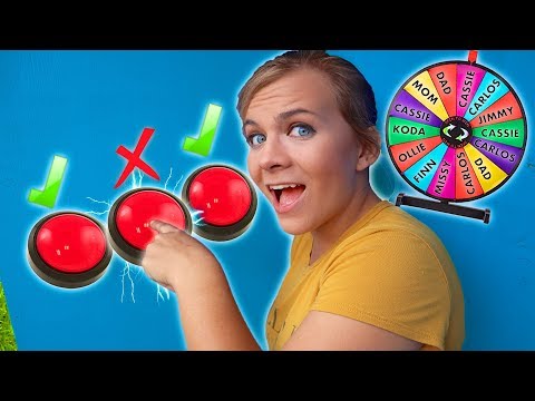 DONT Push the WRONG Mystery Button!! (TRAP DOOR Mystery Wheel CHALLENGE!)