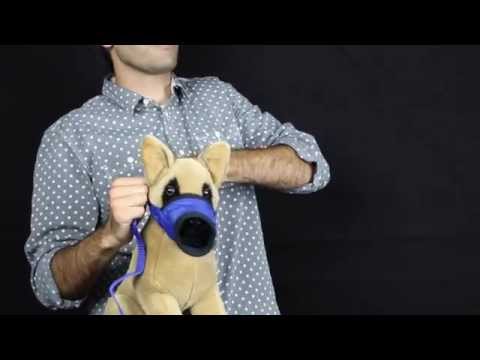 Nylon Padded Canine Muzzle - X-Large Dogs Video