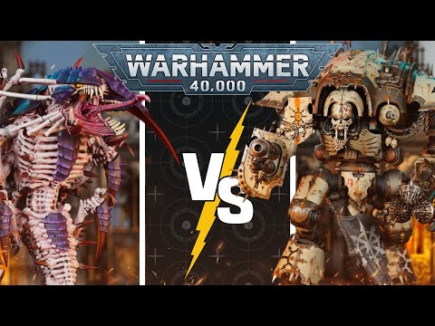 *NEW CODEX!* Chaos Knights vs Tyranids | Warhammer 40k Battle Report