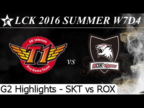 SKT vs ROX Game 2 Highlights 07/07/2016 - LCK Summer 2016 W7D4M5 SK Telecom T1 vs Rox Tigers