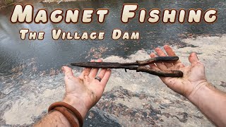 Magnet Fishing The Village Dam Manchester, MI