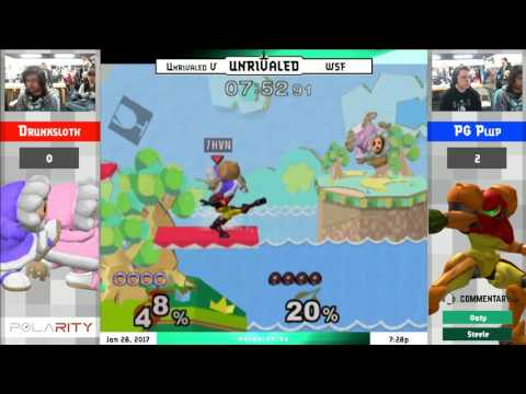 Unrivaled 5 Melee - Drunksloth (ICs) vs PG Plup (Samus) - Winners Semis