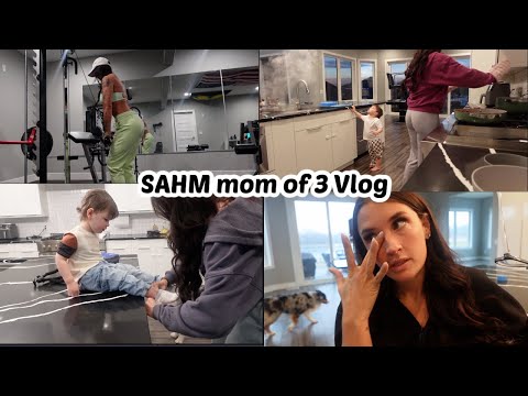 Stay At Home Mom of 3 VLOG| First Day Alone | Felicia Keathley