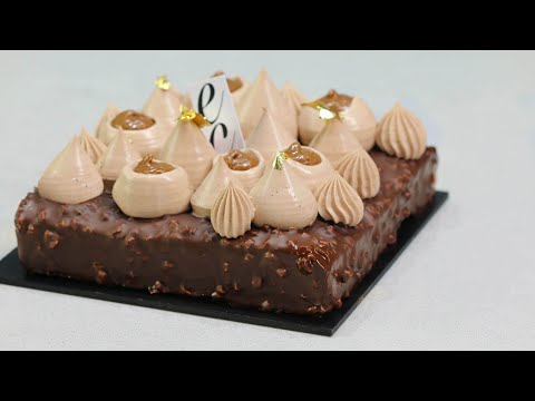Financier de Chocolate, Gianduja y puro Praline / Chocolate Ganache, Gianduja and pure Praline