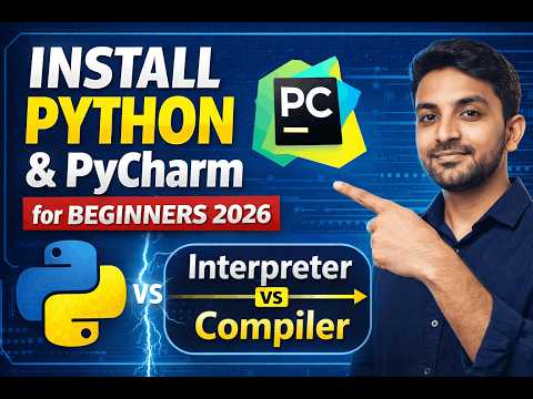 Python For Beginners 2026 Install Python Pycharm Setup Interpreter Vs Compiler