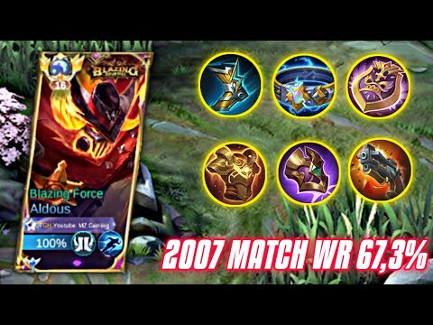 Gameplay Top Global Aldous | Build and Emblem Tersakit 2023 - Mobile Legends