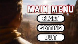 Unreal Engine 5 Main Menu tutorial