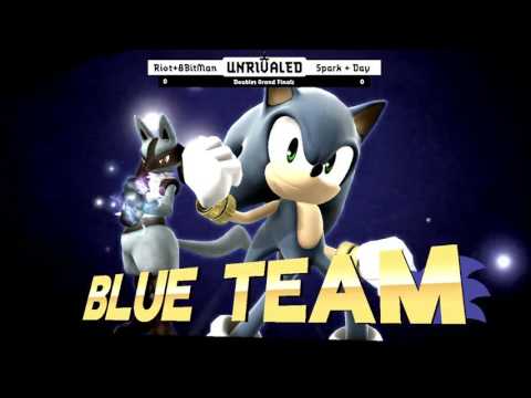 Unrivaled 2 WiiU - Riot + 8Bitman vs Spark + Day - Doubles Grand Finals