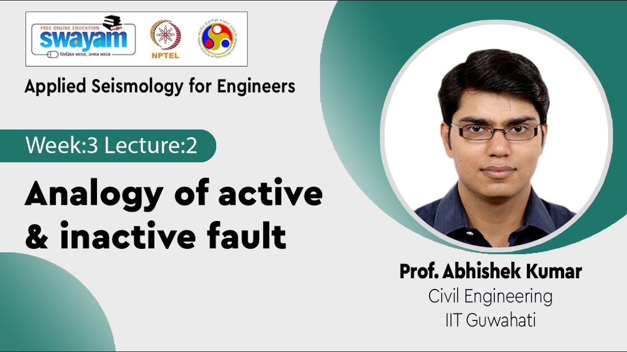 Lec 6: Analogy of active & inactive fault