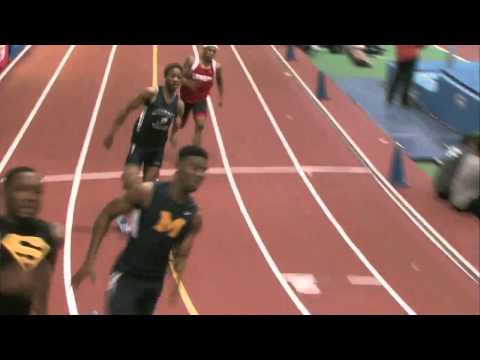 PSAL Boys 200m Dash Final Heat 2   2014 Eastern States Indoor