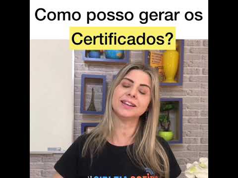 , title : 'Como posso gerar certificados?'