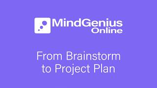 MindGenius Online: From Brainstorm to Project Plan