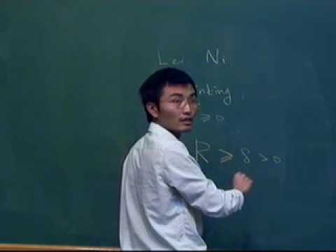 Workshop "Geometric Analysis", parceria com Institut Fourier (Grenoble) - Chih-Wei Chen