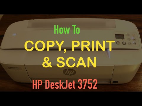 How to  Copy, Print & Scan with HP Deskjet 3752 Printer ?