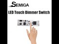 SEMIGA LED Touch Dimmer Switch 12-24V length 40mm Width 10mm On Off Controller For DIY Strip Light
