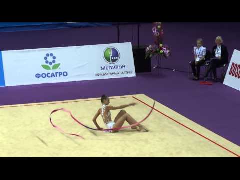 Shpucyte Deimena (ribbon), Lithuania.Международный турнир юниорок, г.Москва 2014
