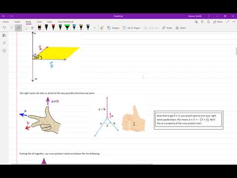 Math 212 GH Lecture 22 - The Cross Product, and Equations of Lines in 3 space