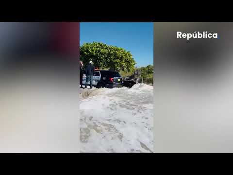 Ola gigante causa destrozos y deja heridos en Miami