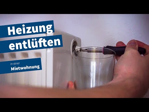 Bleeding the heating system – Instructions for rented accommodation – Quickly and easily release ...